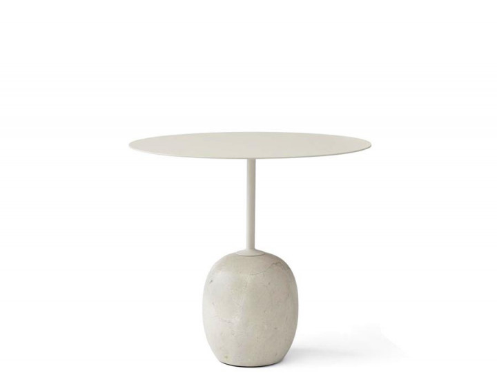 Table d'appoint scandinave Lato LN8, plateau oval, 2 coloris