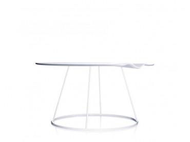 Breeze coffee table with wavy top Ø 80 cm