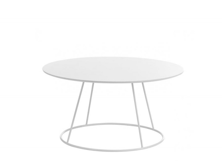 Table basse scandinave Breeze Fla t Ø80cm