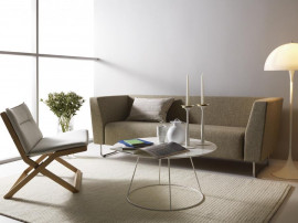 Breeze coffee table with flat top Ø 80 cm