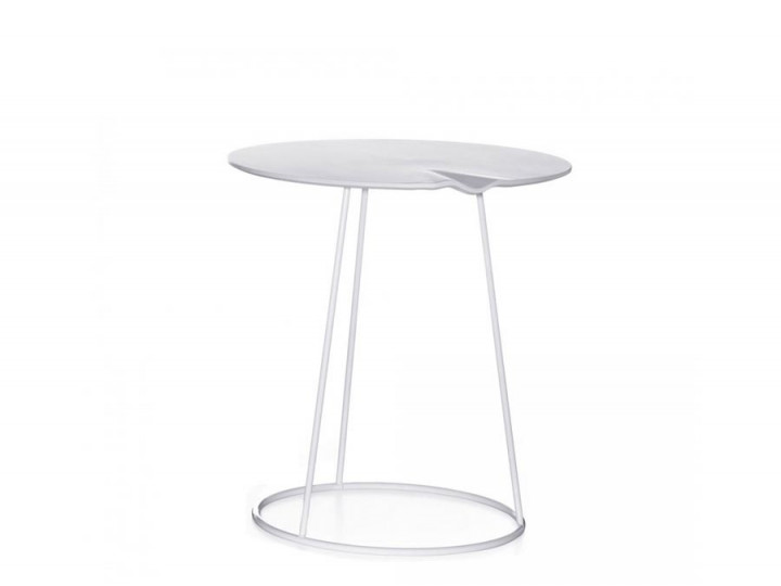 Table d'appoint scandinave Breeze Wavy Ø 46 cm