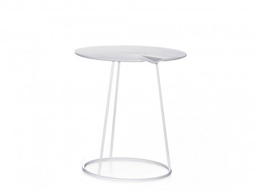 Table d'appoint scandinave Breeze Wavy Ø 46 cm