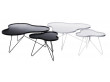 Flower Mono coffee table Black or White. 3 sizes