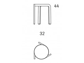 Tabouret scandinave Spin 