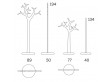 Tree coat stand 194 cm