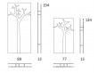 Tree wall 194 cm wall mounted coat stand