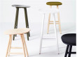 Shell 70T barstool 65cm ou 80cm