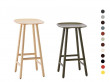 Tabouret de bar scandinave Shell 65cm ou 80cm 70T