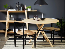 Table de repas ronde scandinave Bouquet. 3 tailles