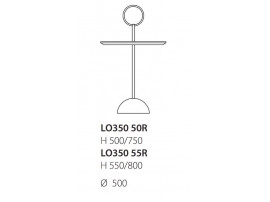 Lollipop LO350 50R side table