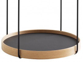 Table d'appoint ou desserte à roulette scandinave Trayo Ø50 cm