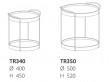 Table d'appoint ou desserte à roulette scandinave Trayo Ø50 cm