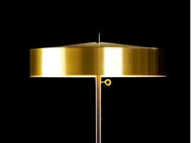 Cymbal Floor Lamp brass