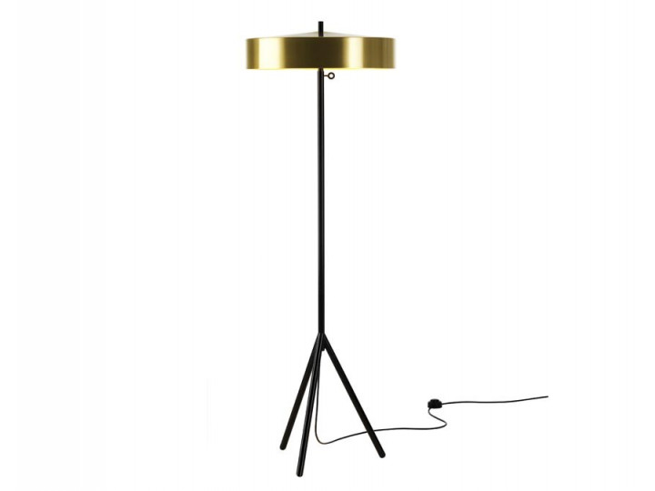 Cymbal Floor Lamp brass