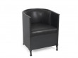 Fauteuil scandinave Theselius Noir