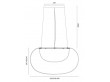 Suspension scandinave Mist. 2 tailles, 3 coloris