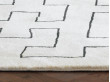 Tapis scandinave sur mesure, noué à la main, modèle Maze