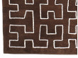 Custom hand knotted Maze rug