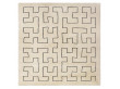 Custom hand knotted Maze rug