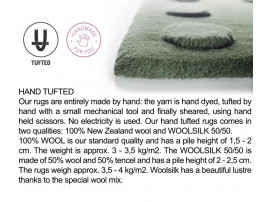 Hand tufted  Eucalyptus rug. 3 sizes