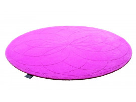 Tapis scandinave rond sur mesure, tufté à la main, modèle Lotus