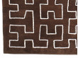 Tapis scandinave carré sur mesure, tufté à la main, modèle Maze-tufted