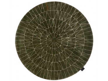 Round hand tufted Web rug. 4 colors. 2 sizes