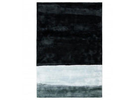 Tapis scandinave tufté à la main, modèle Horizon Midnight, 2 tailles