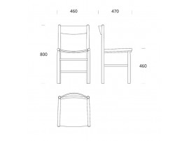 Chaise scandinave Akademia  