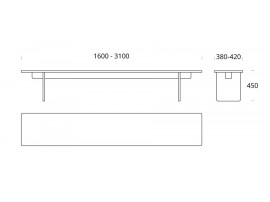 Banc scandinave Edi. 4 tailles