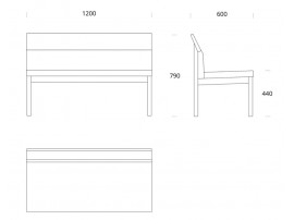 Banc ou banquette scandinave Bloom