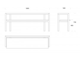 Banc scandinave Konstruktio