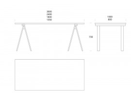 Table de repas Arkitecture. 3 tailles 