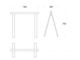 Arkitecture dining table. 3 sizes