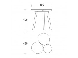 Table basse scandinave scandinave July