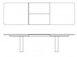 Table de repas scandinave à rallonge Chess Corian GM 3400. 2 tailles. 6 à 14 pers