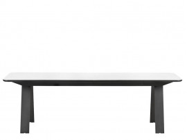 Table de repas scandinave à rallonge Chess Corian GM 3400. 2 tailles. 6 à 14 pers