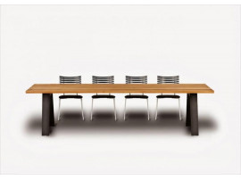 Table de repas scandinave à rallonge Plank GM 3200. 4 tailles