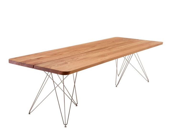 Table de repas scandinave à rallonge Plank de Luxe GM 3300. 4 tailles