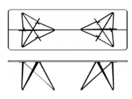 Table de repas scandinave à rallonge Plank de Luxe GM 3300. 4 tailles