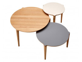 Table basse scandinave Orbit round Nano. 3 Ø, 3 hauteurs