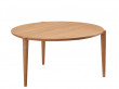 Table basse scandinave Orbit round Wood. 3 Ø, 3 hauteurs