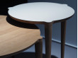 Table basse scandinave Orbit round Wood. 3 Ø, 3 hauteurs