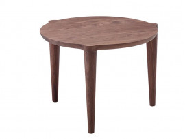 Table basse scandinave Orbit round Wood. 3 Ø, 3 hauteurs