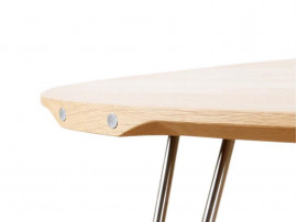 Shark triangular coffee table AK 1860, solid wood or Coribn