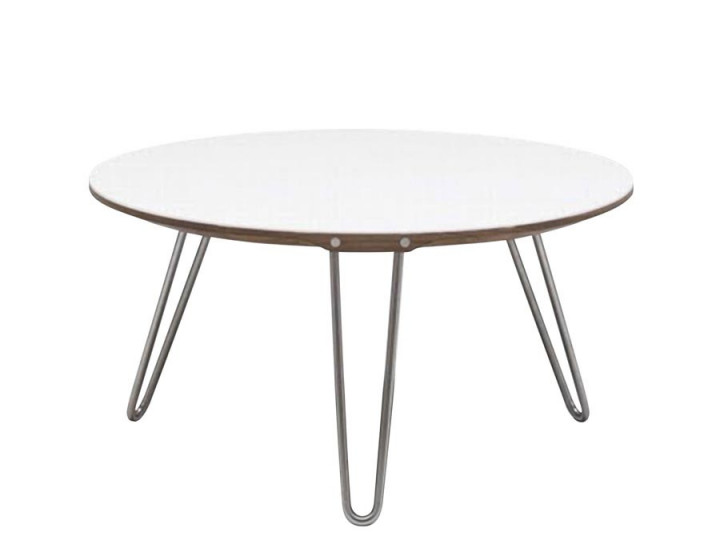 Shark round coffee table AK 1850. Ø 70 cm ou 100 cm,solid wood or Coribn