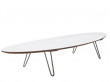Shark oval coffee table AK 1880, solid wood or Corian
