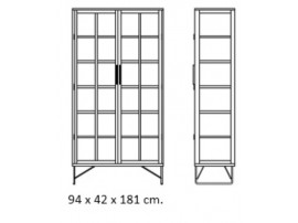 Vitrine scandinave AK 2780