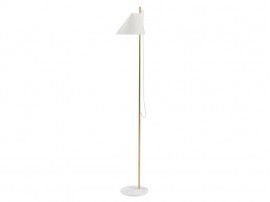 Yuh floor lamp . Brass/marble