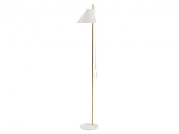 Yuh floor lamp . Brass/marble